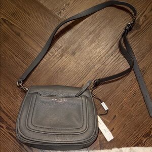 Marc Jacobs Gray Leather Crossbody Bag